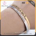 Bracelet Jewelry Packaging Cuff Stamped Bijoux Stainless Steel Bangle for Woman
